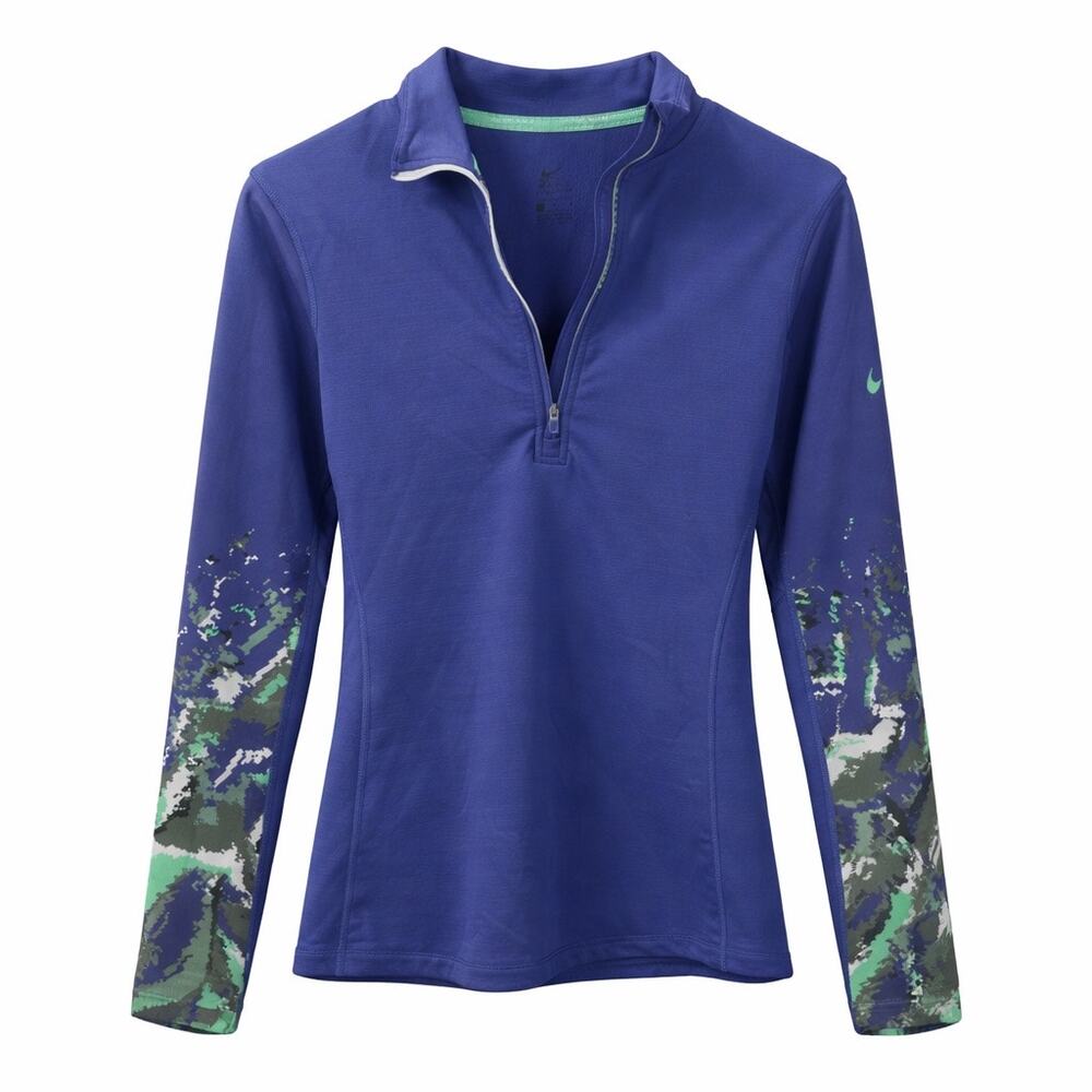 Nike Pro Hyperwarm 1/4 Zip Jacket. Periwinkle Purple Blue Women’s Size Medium.